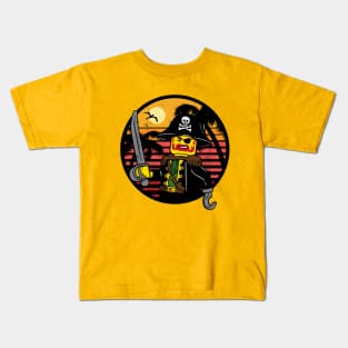 Pirates Captain Brick Beard Kids T-Shirt